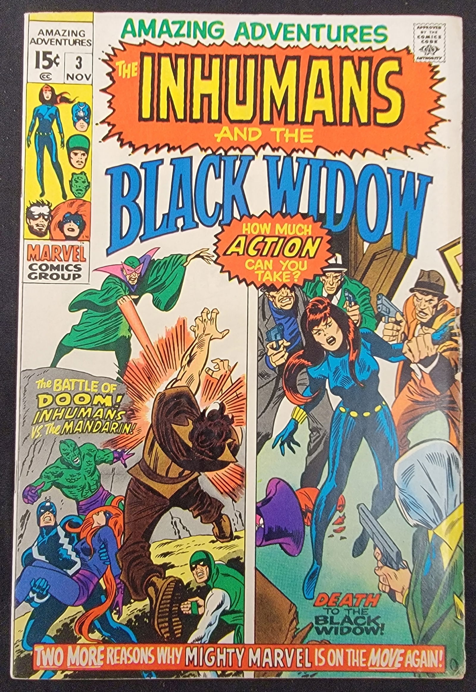 Amazing Adventures 3 Marvel Comics 1970 Inhumans and Black Widow (1 of 2)