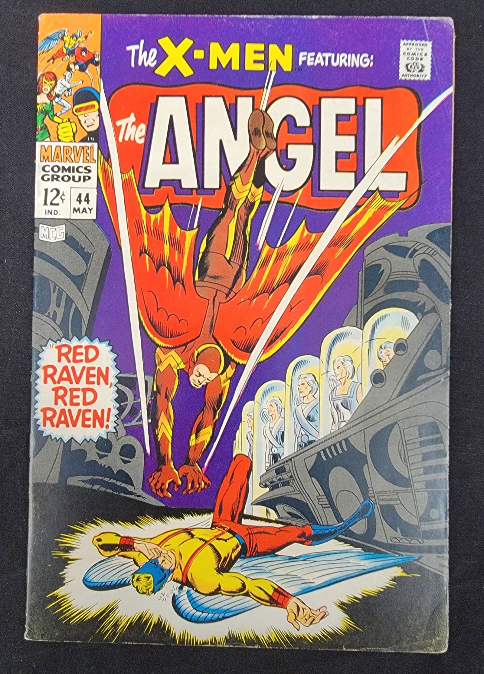 The X-Men 44 Marvel Comics May 1968 First Silver Age Appearance of Red Raven (1 of 2)
