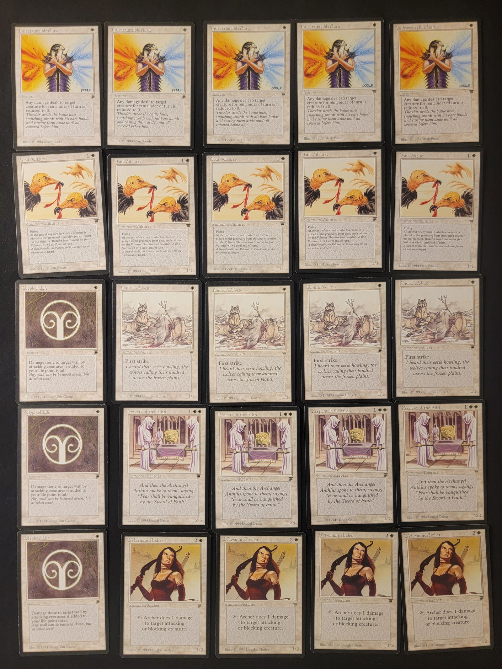 Magic The Gathering White Legends 25 Trading Cards (1 of 2)