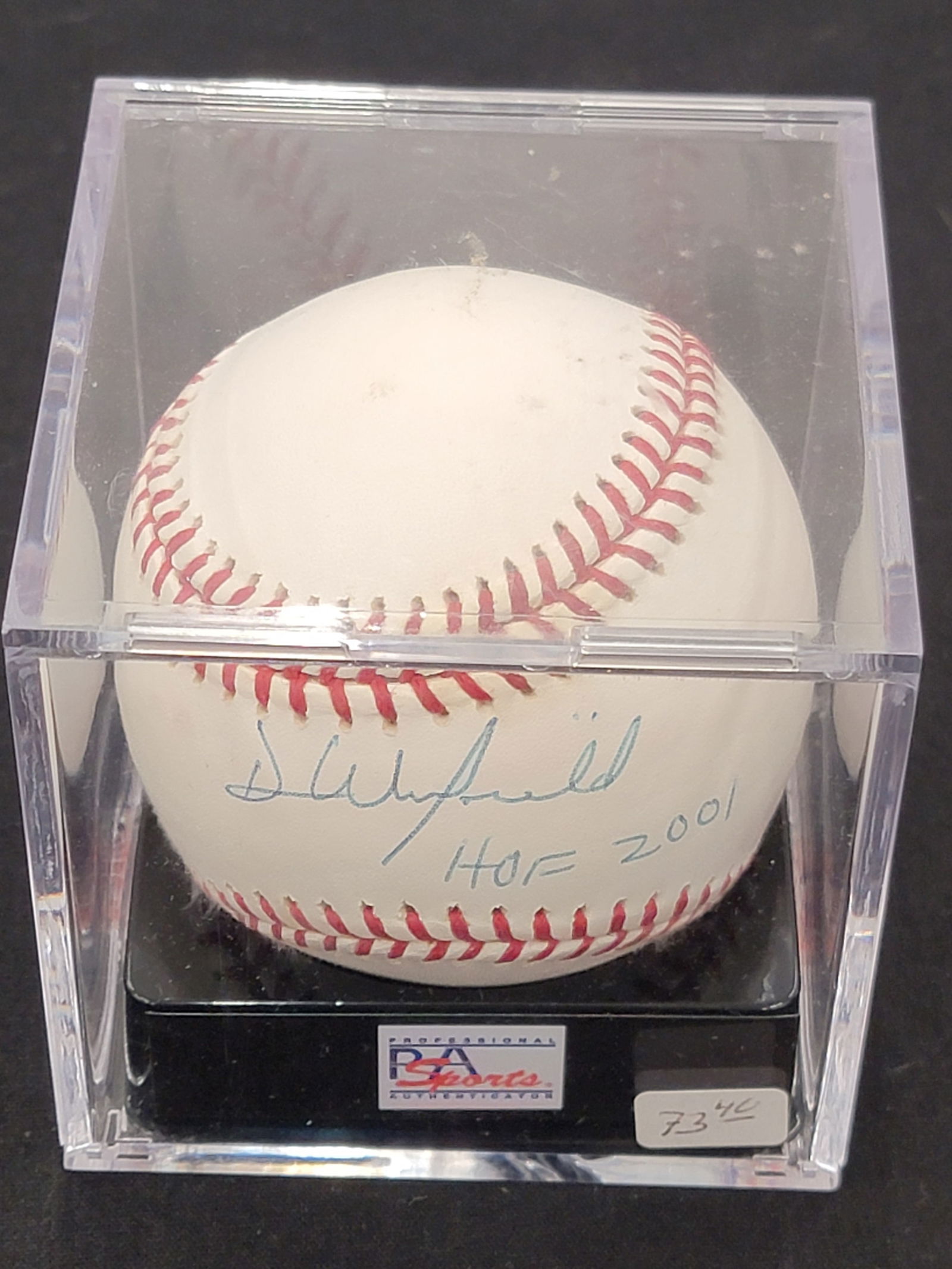 Dave Winfield Autographed and Inscribed Baseball (1 of 2)