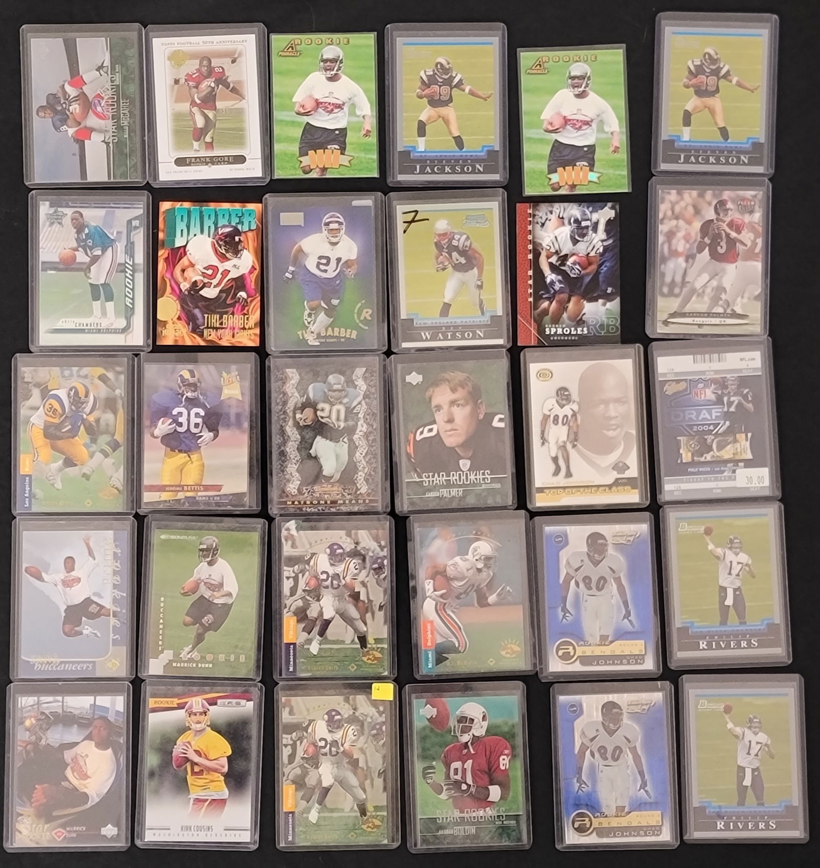 NFL Rookie and Star Player Football Trading Cards (1 of 2)