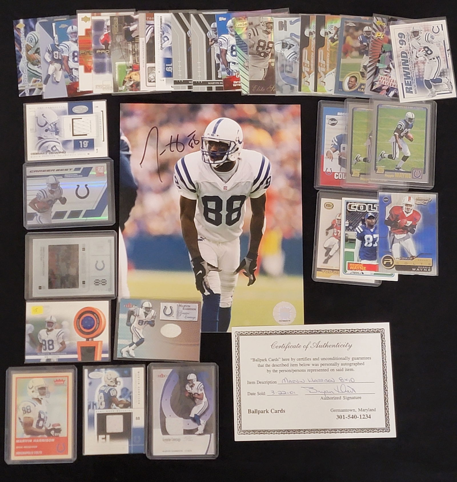An Edgerrin James Signed 8x10 Photograph and Indianapolis Colts Memorabilia Collection (1 of 1)
