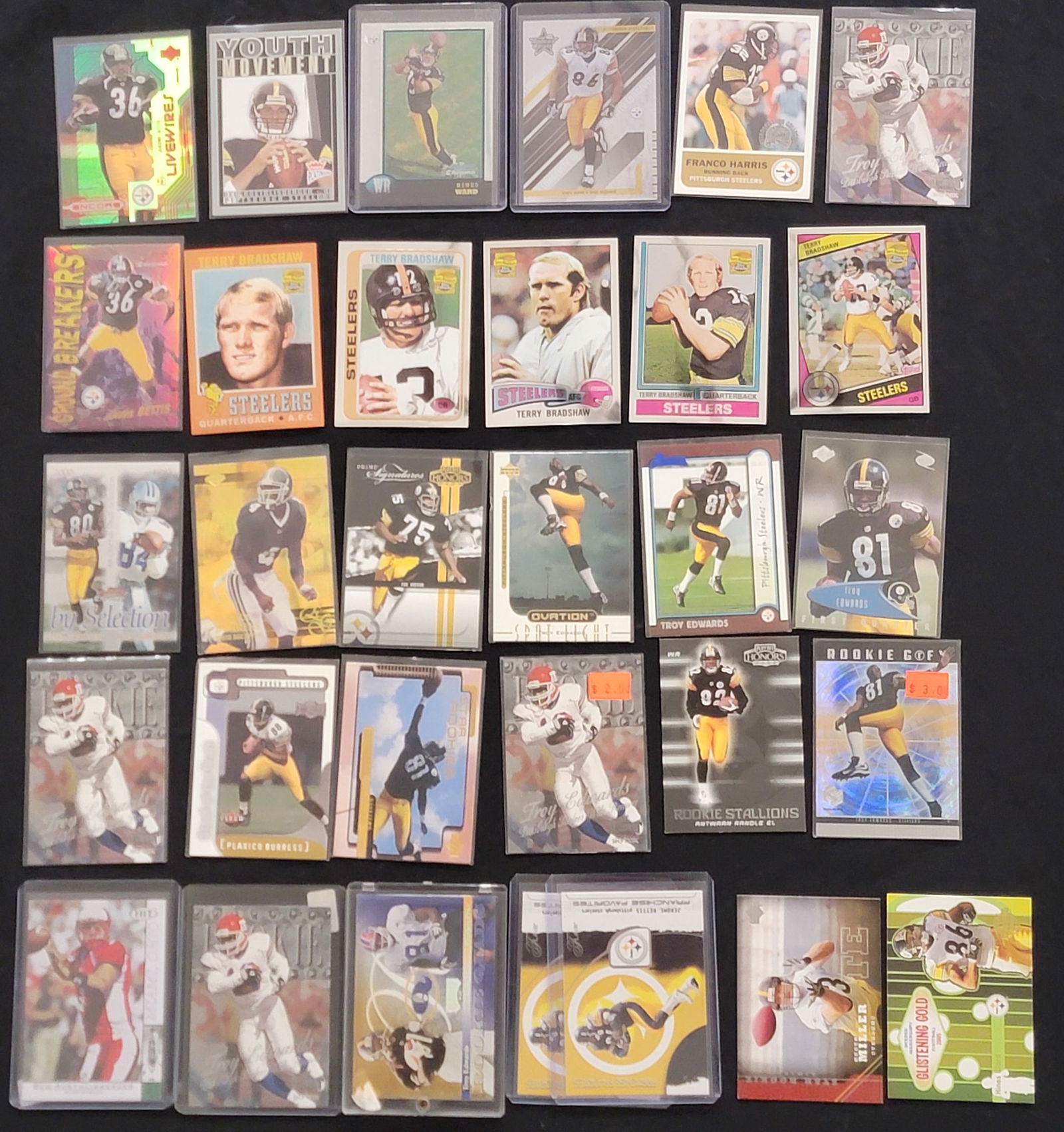 Pittsburgh Steelers Trading Cards featuring Topps and Upper Deck Ovation Examples (1 of 1)