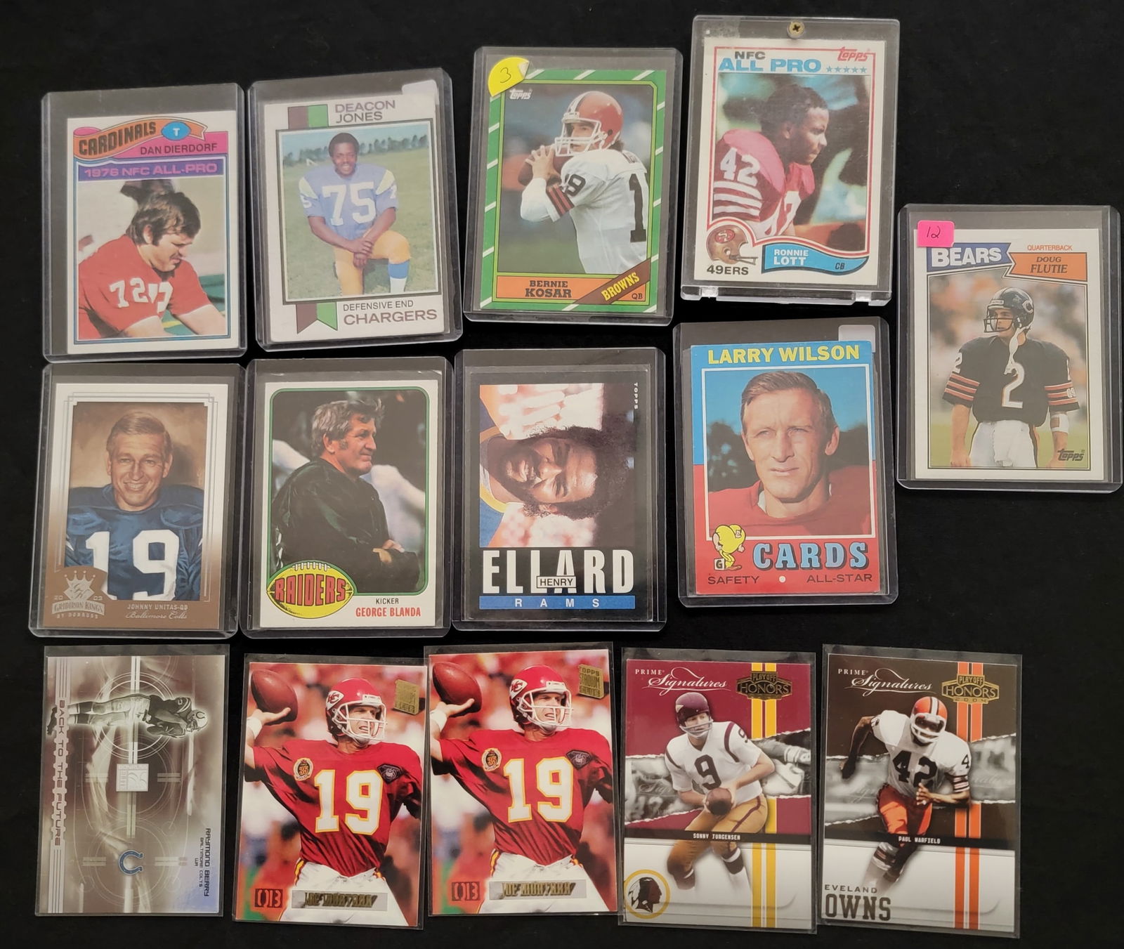 American Football Trading Cards Including 1985 Topps 80 Henry Ellard Rookie Card (1 of 2)