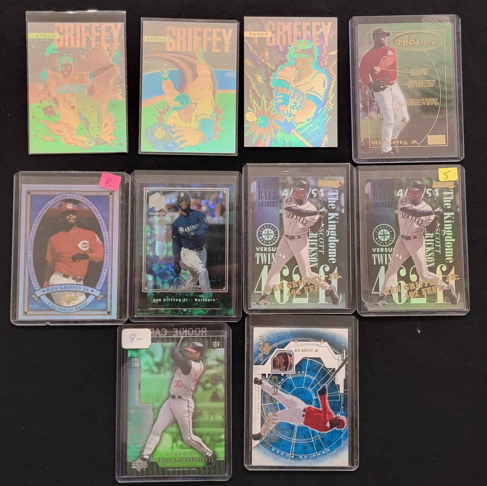 Ken Griffey Jr. Baseball Trading Card Specialty Inserts (1 of 2)