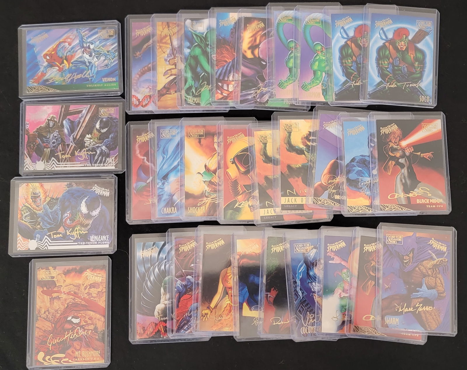 1995 Fleer Ultra Spider-Man Gold Foil Signature Series Trading Cards (1 of 1)