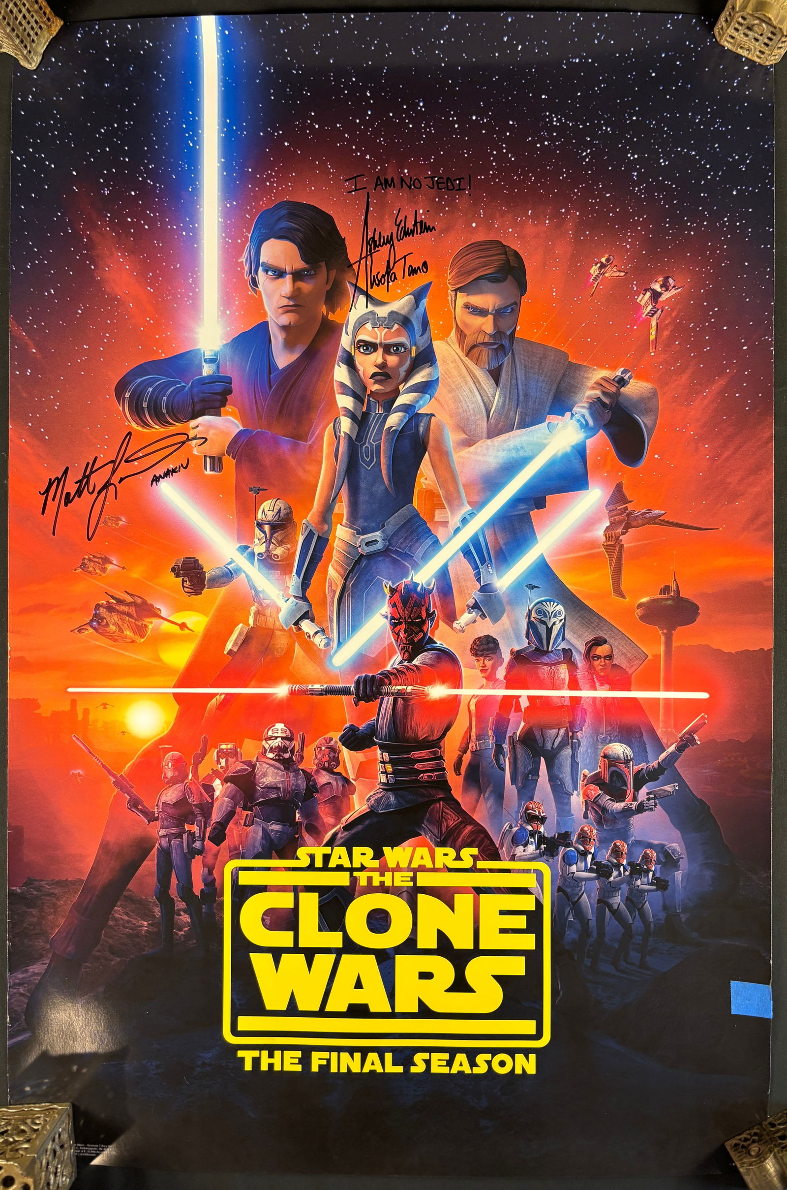Trends International Star Wars: The Clone Wars - The Final Season Key Art Poster Signed by Ashley (1 of 1)