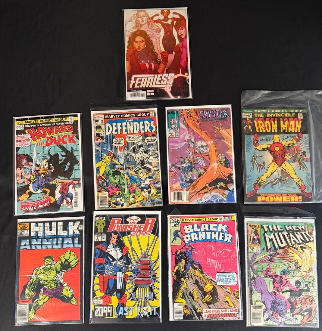 Marvel Comics Including Iron Man Hulk and Black Panther (1 of 1)