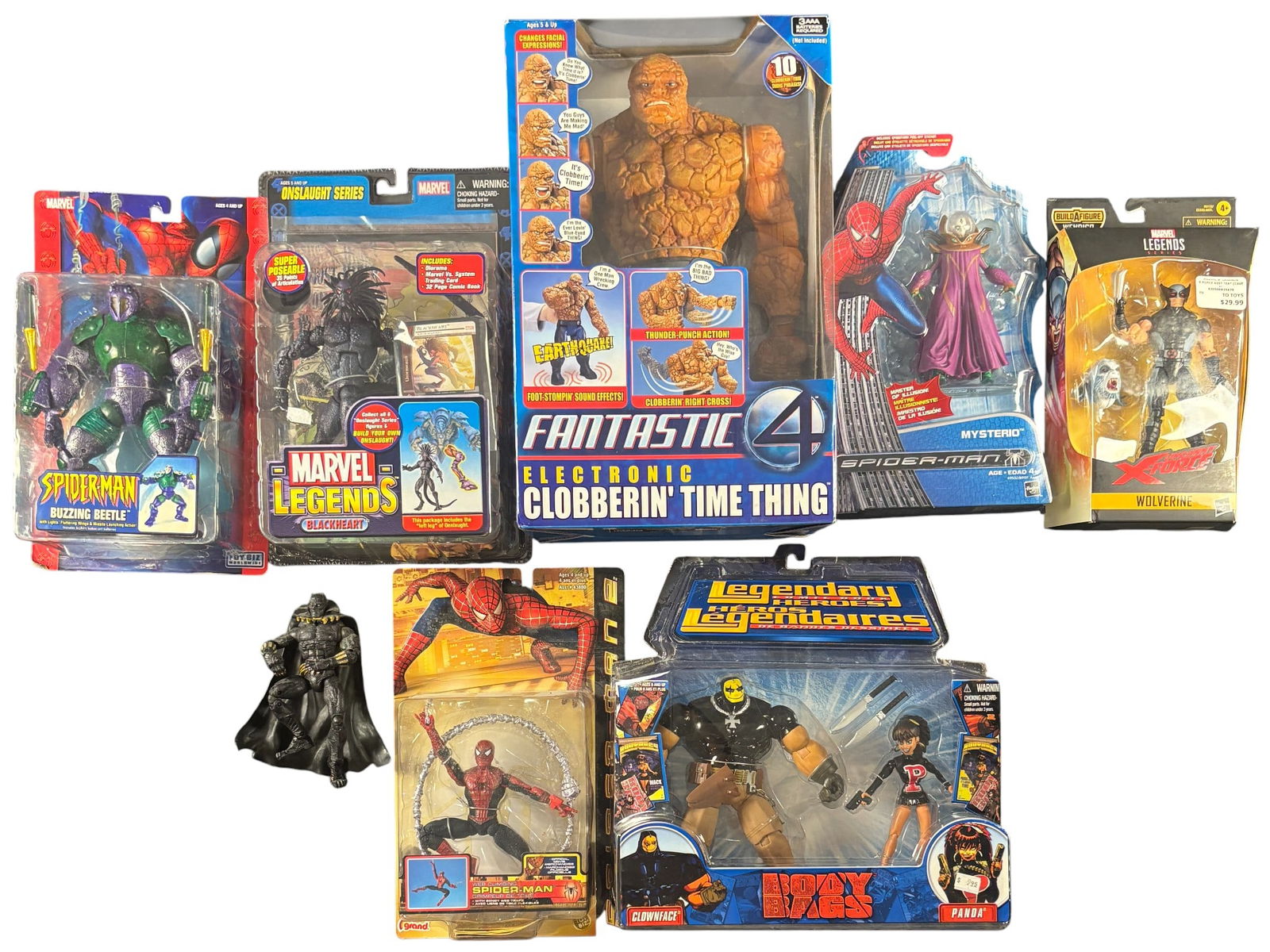 Marvel and Legendary Heroes Action Figures Including Toy Biz Electronic Clobberin Time Thing (1 of 1)
