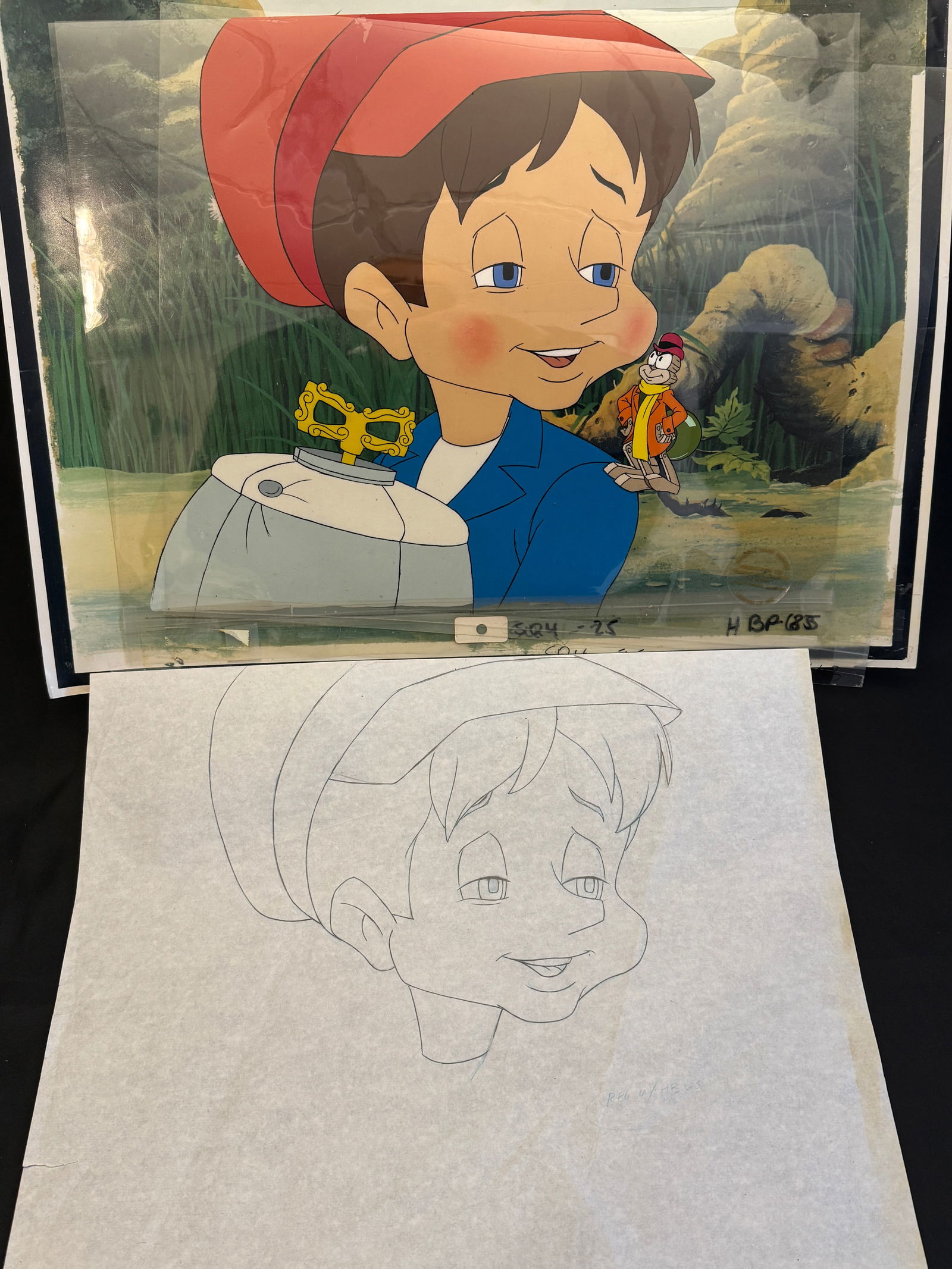 A Group of Filmation Pinocchio and the Emperor of the Night Production Animation Art (1 of 6)