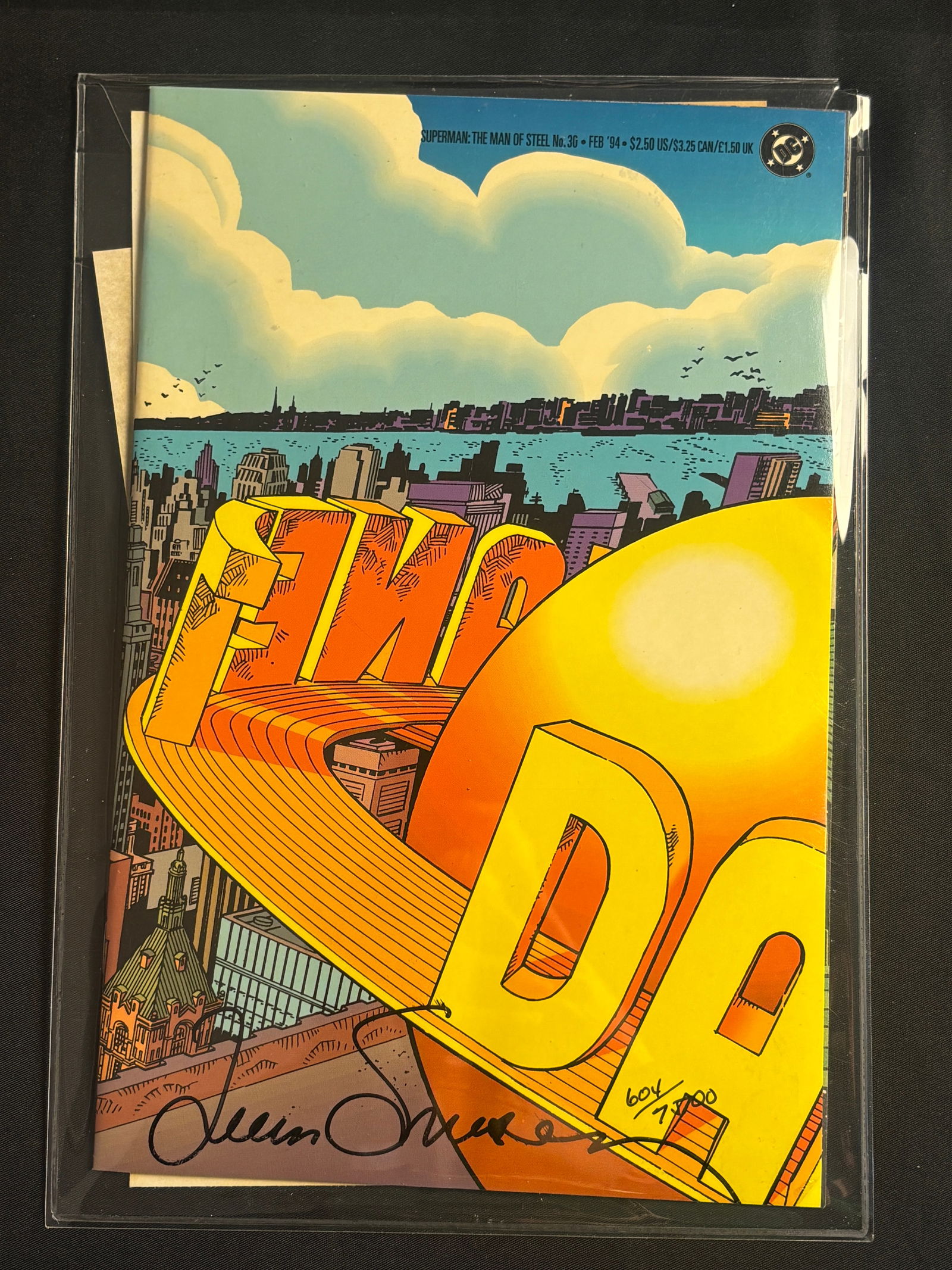 Superman: The Man of Steel No. 30 Signed by Louise Simonson Dynamic Forces Limited Edition (1 of 2)