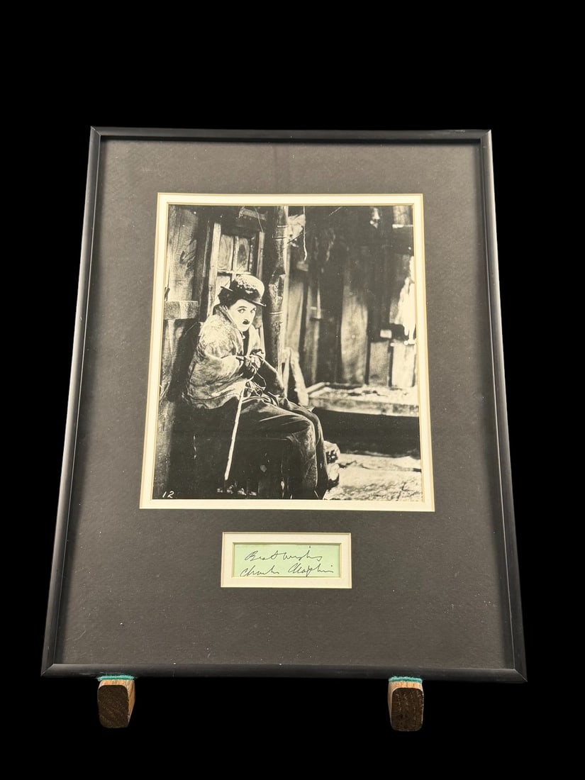 Charlie Chaplin Signed The Gold Rush Film Still Presentation (1 of 1)