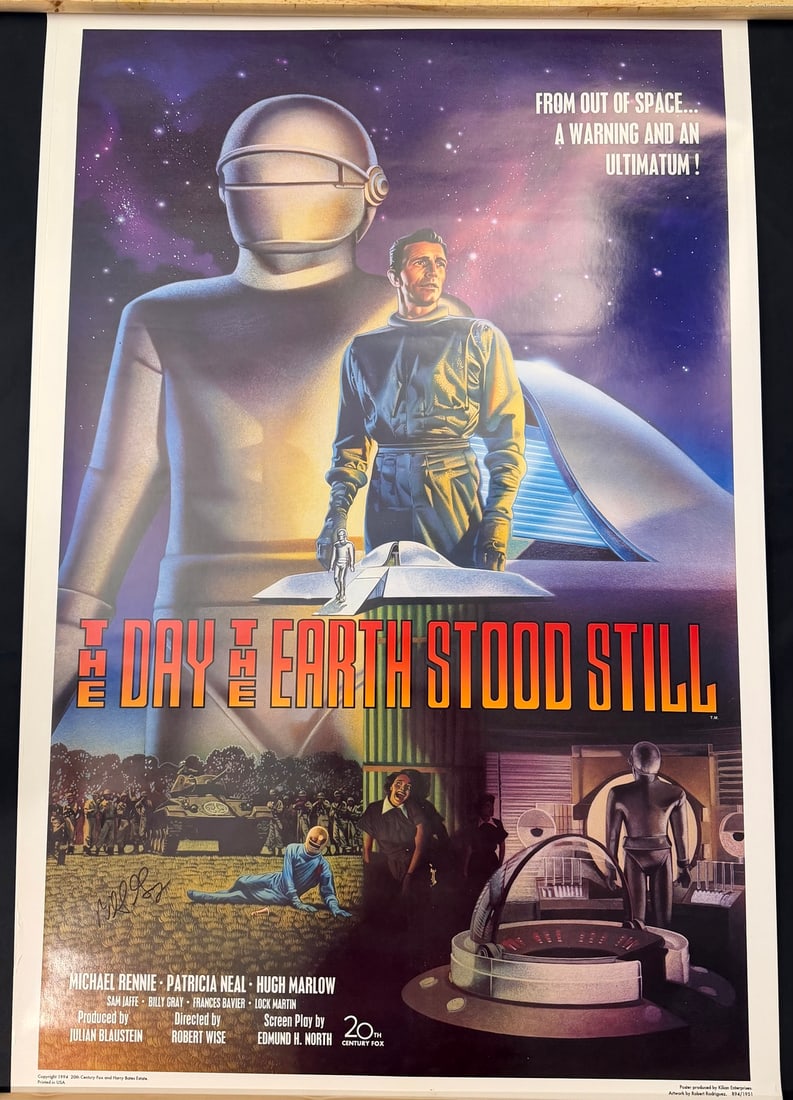 The Day the Earth Stood Still 1994 Limited Edition Commemorative Film Poster (1 of 2)