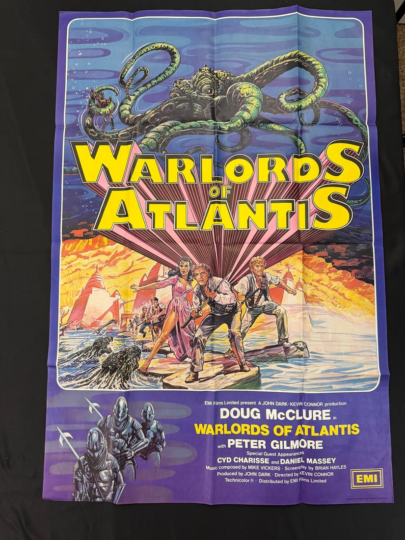 Warlords of Atlantis 1978 Original Movie Poster (1 of 1)