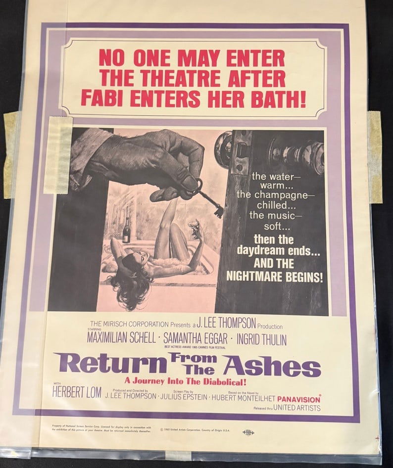 Return From The Ashes 1965 Original Half Sheet Movie Poster (1 of 1)
