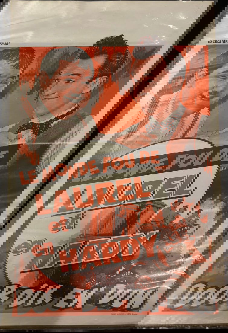 The Crazy World of Laurel and Hardy 1966 Original Belgian Movie Poster (1 of 1)