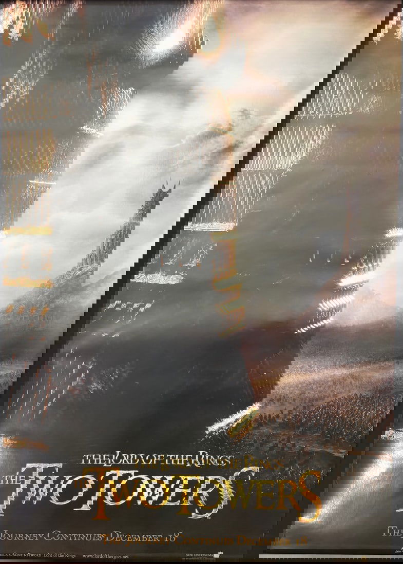 Lord of the Rings: The Two Towers Original Movie Promo Poster (1 of 1)