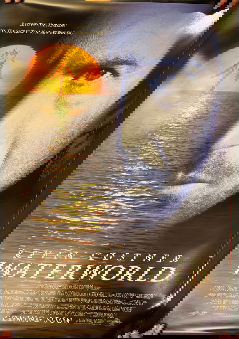 Waterworld Original Advance One Sheet Movie Poster 1995 (1 of 1)