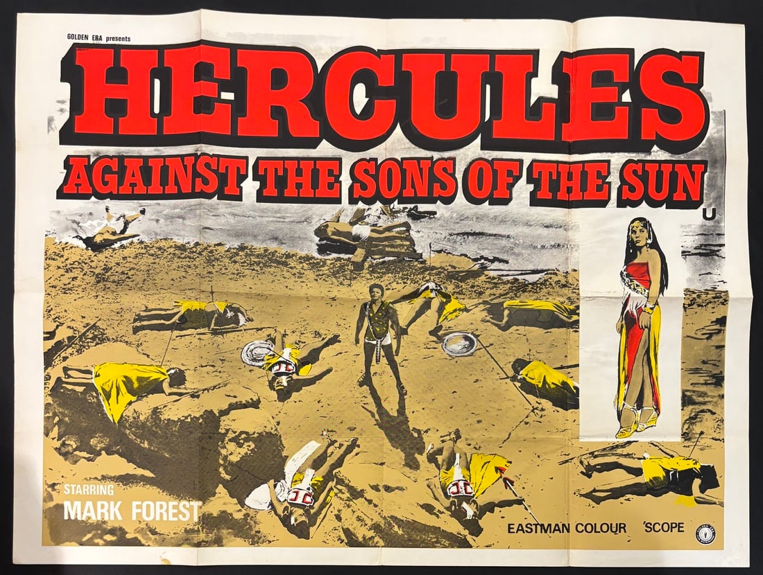 Hercules Against the Sons of the Sun 1964 UK Quad Movie Poster (1 of 1)