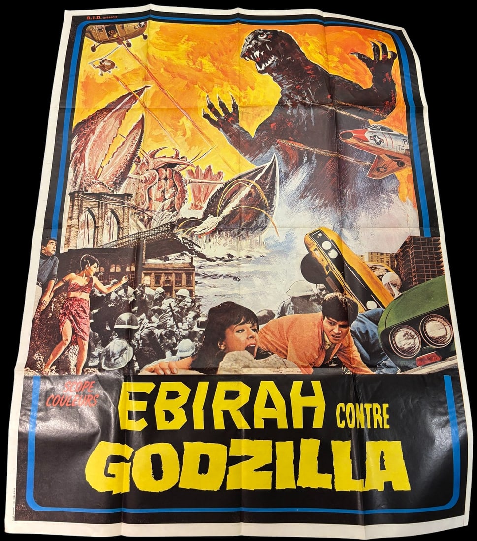 Ebirah contre Godzilla Ebirah Horror of the Deep Original French Grande Movie Poster 1966 (1 of 1)