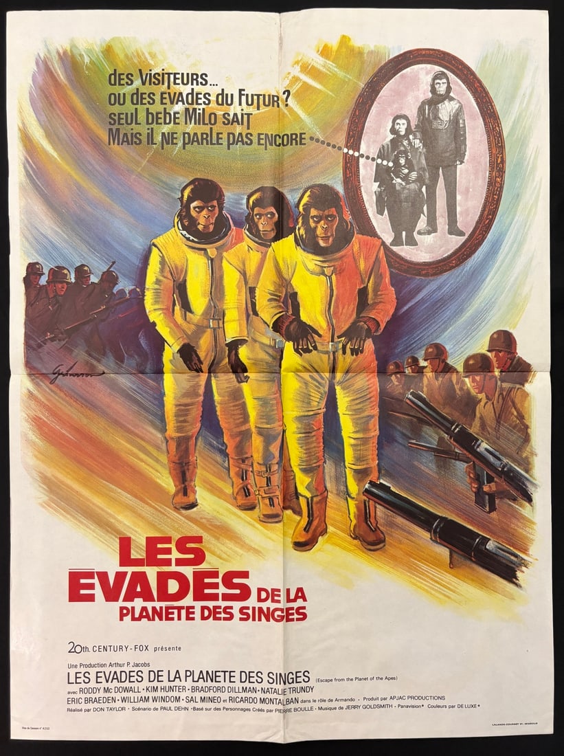 Escape from the Planet of the Apes Original French Movie Poster (1 of 1)