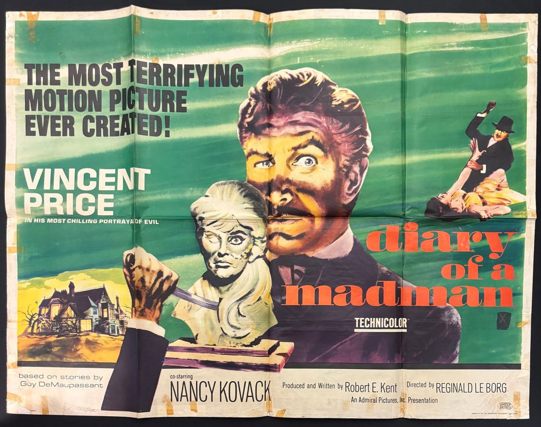 Diary of a Madman Original 1963 Movie Poster (1 of 1)