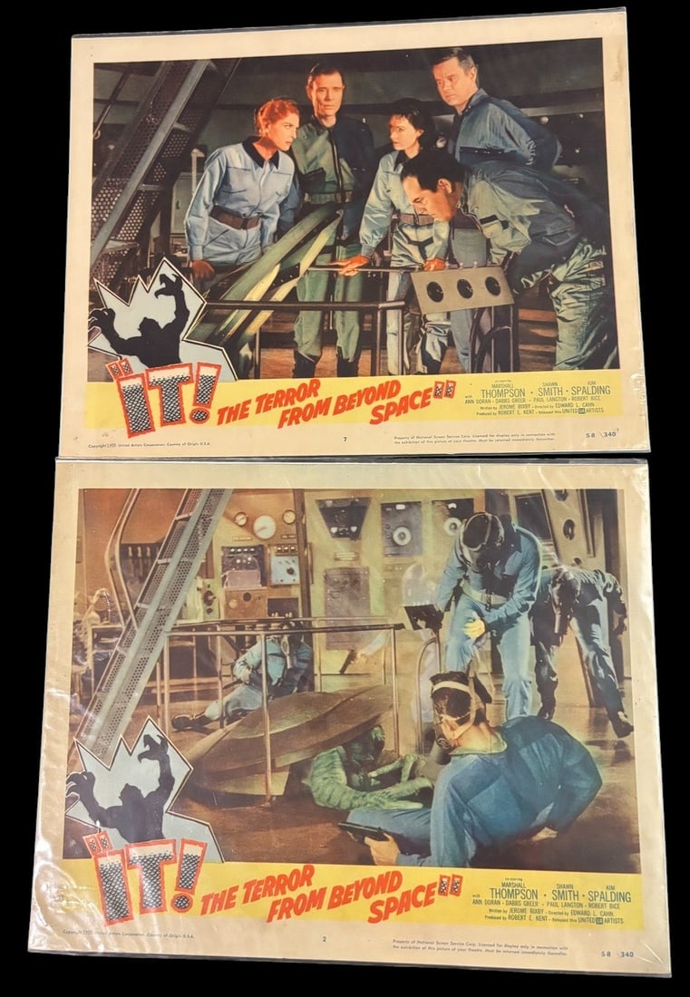 A Pair of Original Movie Lobby Cards for It The Terror From Beyond Space 1958 (1 of 1)