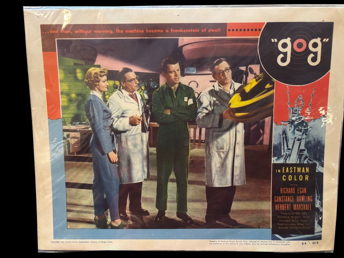 Gog 1954 United Artists 11x14 Sci-Fi Lobby Card Richard Egan Constance Dowling (1 of 1)