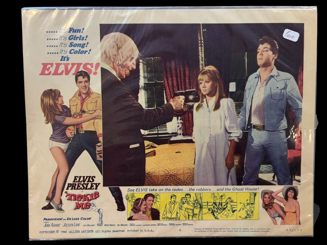 Tickle Me 1965 Original Movie Lobby Card No. 4 Starring Elvis Presley (1 of 1)