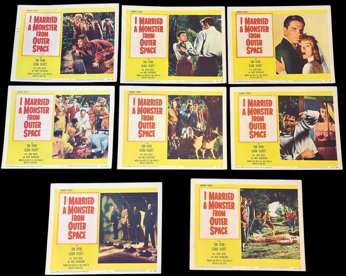 Original I Married a Monster from Outer Space 1958 Movie Lobby Cards (1 of 1)