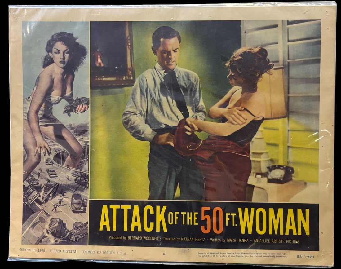 Attack of the 50 Ft. Woman Original Movie Lobby Card No. 8 1958 (1 of 1)