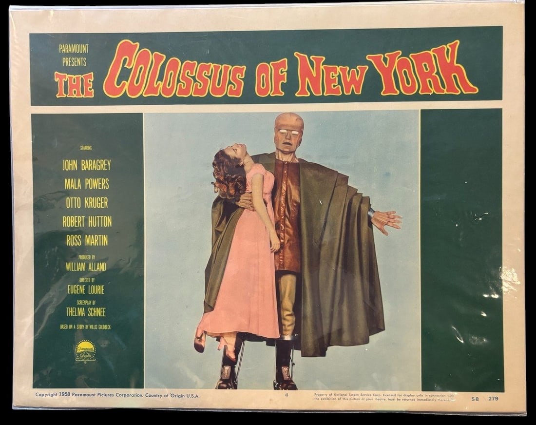 The Colossus of New York Original 1958 Paramount Pictures Lobby Card No. 4 (1 of 1)