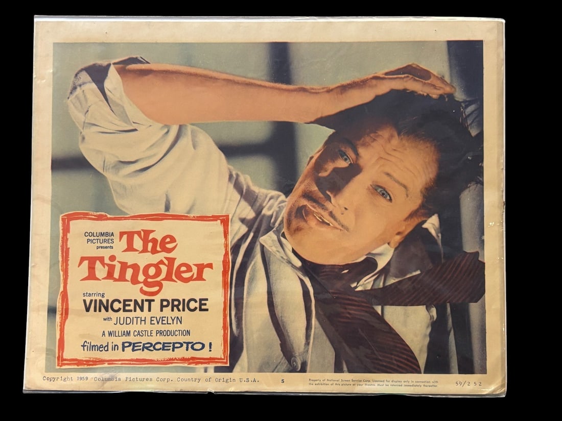 The Tingler 1959 Original Movie Lobby Card (1 of 1)
