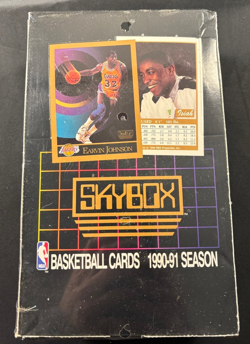 1990-91 SkyBox Series 1 Basketball Cards Box (1 of 1)