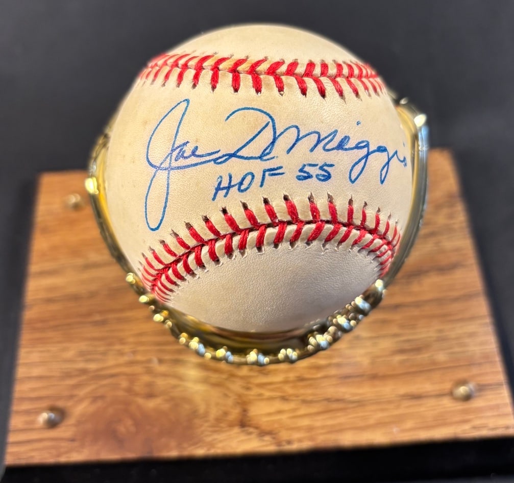 Joe DiMaggio Signed Official American League Baseball (1 of 2)