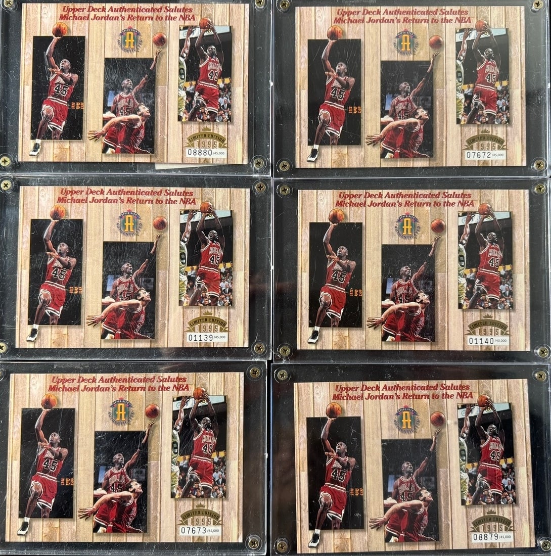 1995 Upper Deck Authenticated Michael Jordan Return to the NBA Limited Edition Cards (1 of 1)