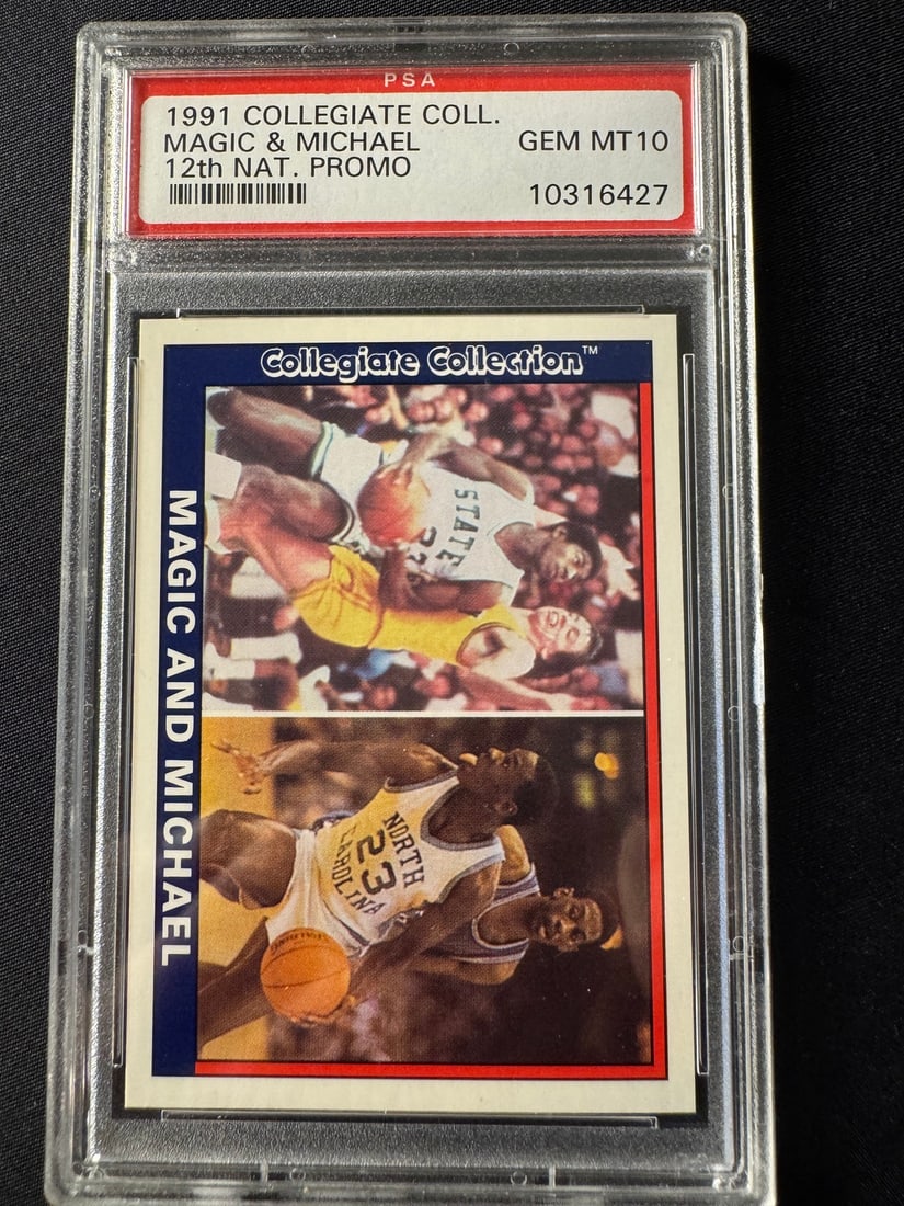1991 Collegiate Collection 12th National Magic and Michael Promo PSA GEM MT 10 (1 of 1)