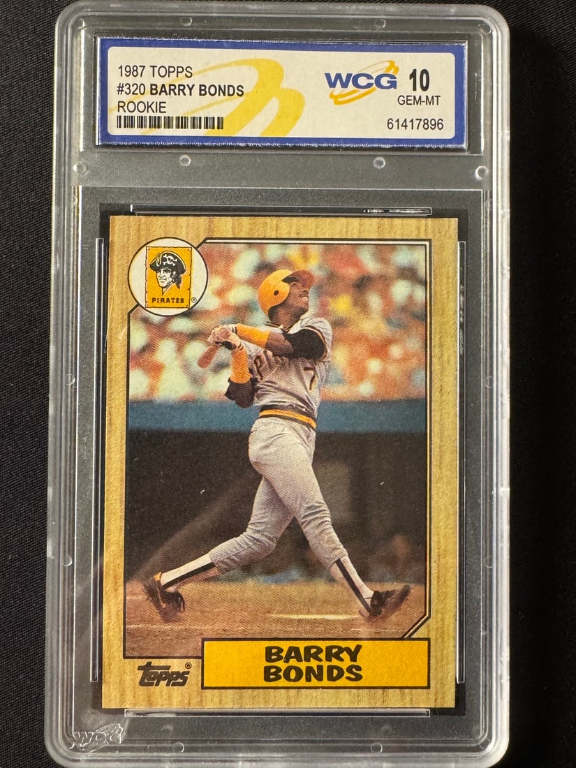 1987 Topps Barry Bonds Rookie Card 320 WCG 10 Gem-MT (1 of 1)