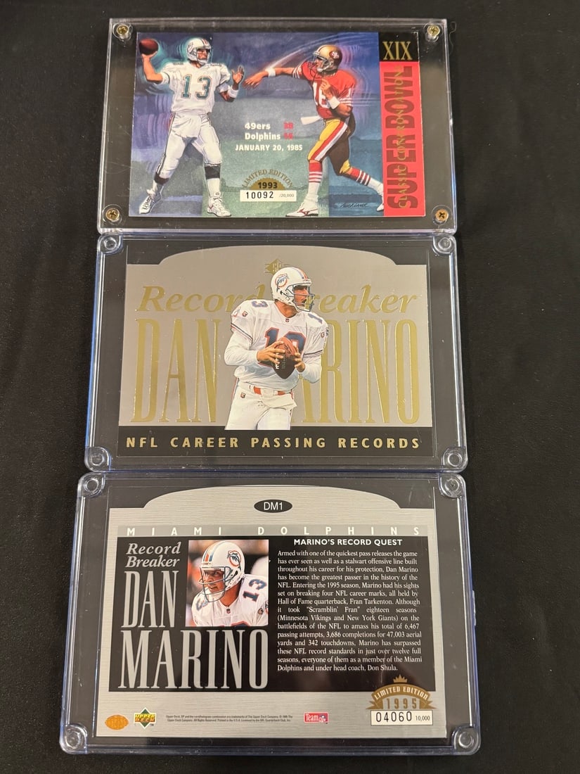 Dan Marino Limited Edition Football Trading Cards - 1995 Upper Deck SP Record Breaker Tribute (1 of 1)