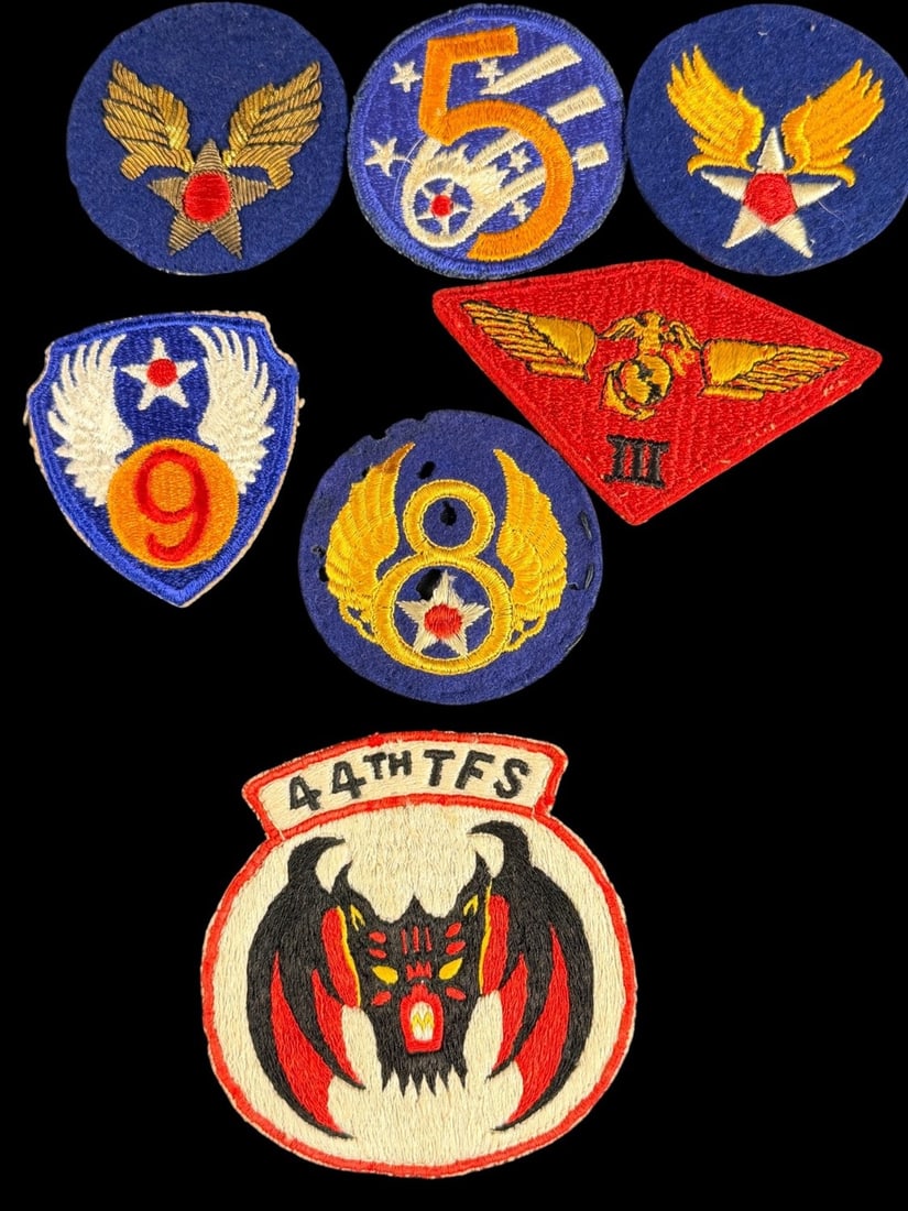 WWII-1950's USAAF and USMC Shoulder Insignia (1 of 1)