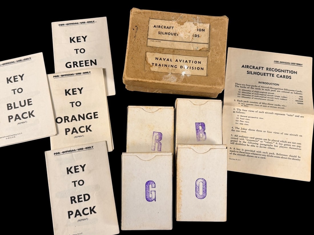 WWII Aircraft Identification Set 1942 (1 of 1)