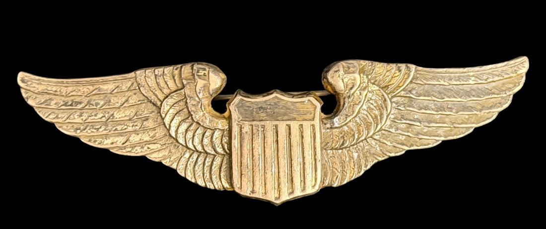 WWII 3in Luxenberg Pilots Wings 1st Pattern (1 of 2)