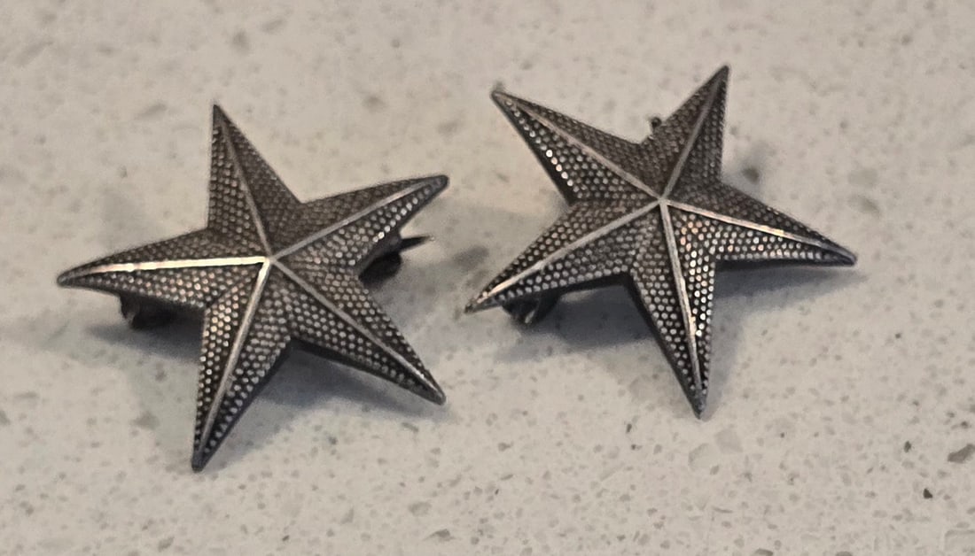 WWII Generals Star Insignia Set PB Sterling (1 of 6)