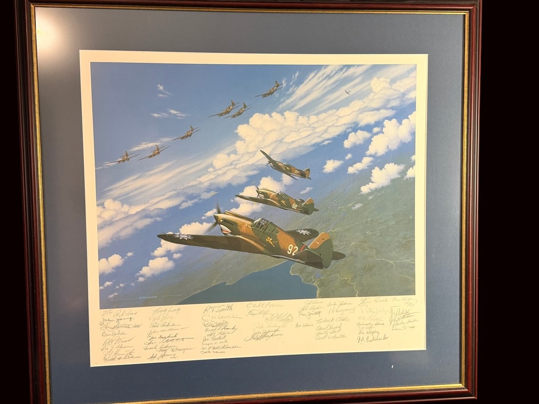 The Flying Tigers Signed Print by Stan Stokes (1 of 4)