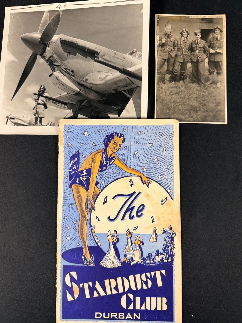 RAF Battle of Britain Photos and Stardust Club Pamphlet (1 of 1)