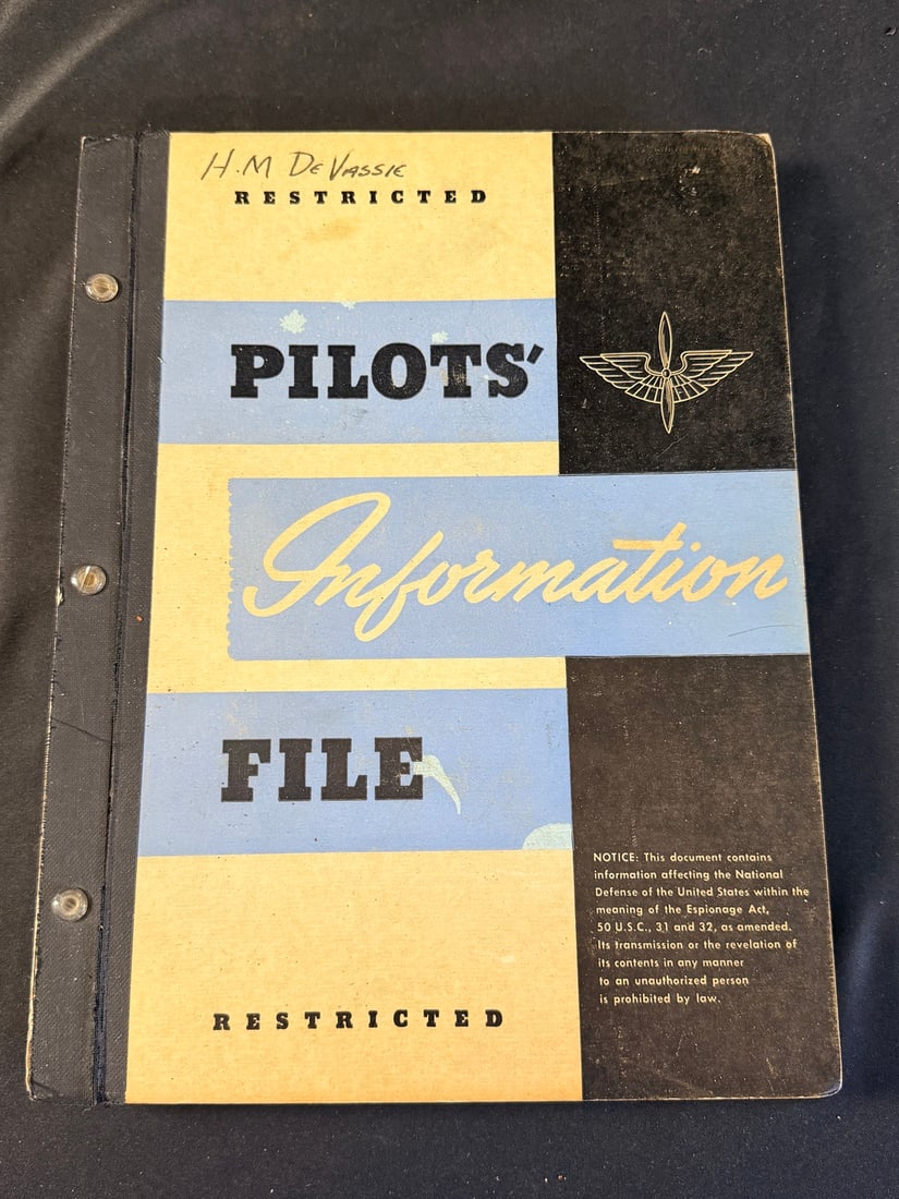 WWII Pilots Information File Book (1 of 1)