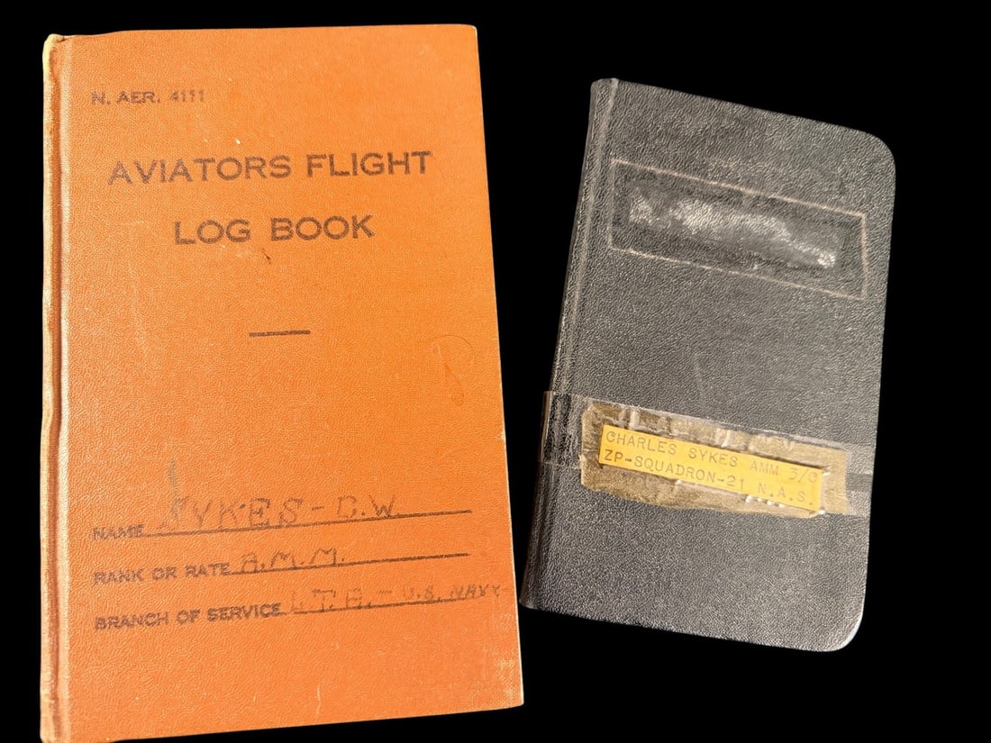 WWII USN Blimp Squadron Log Books (1 of 3)