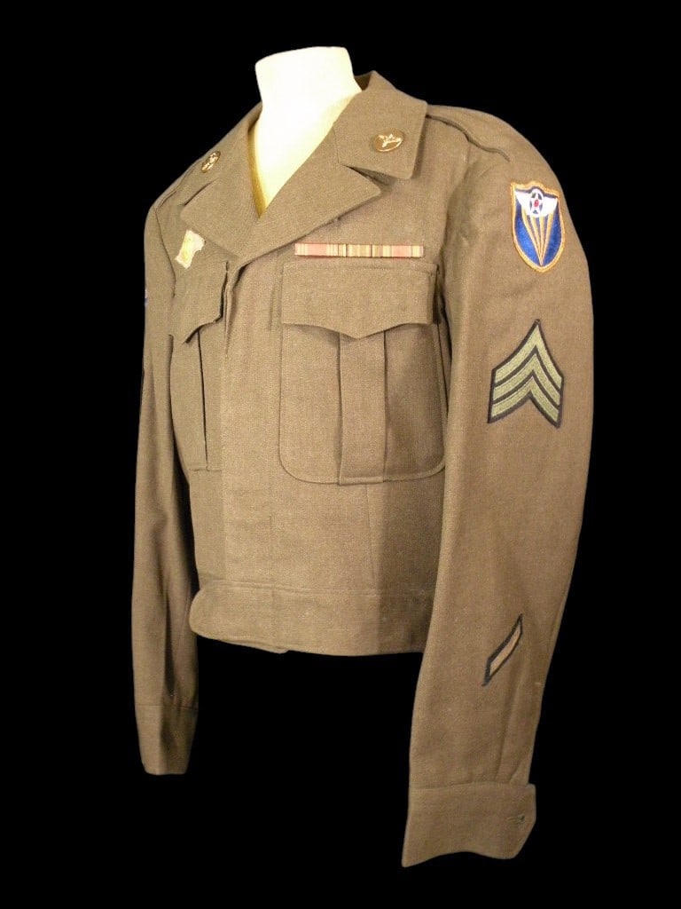 WWII Ike Jacket with Rare Radio Operators Patch: As shown