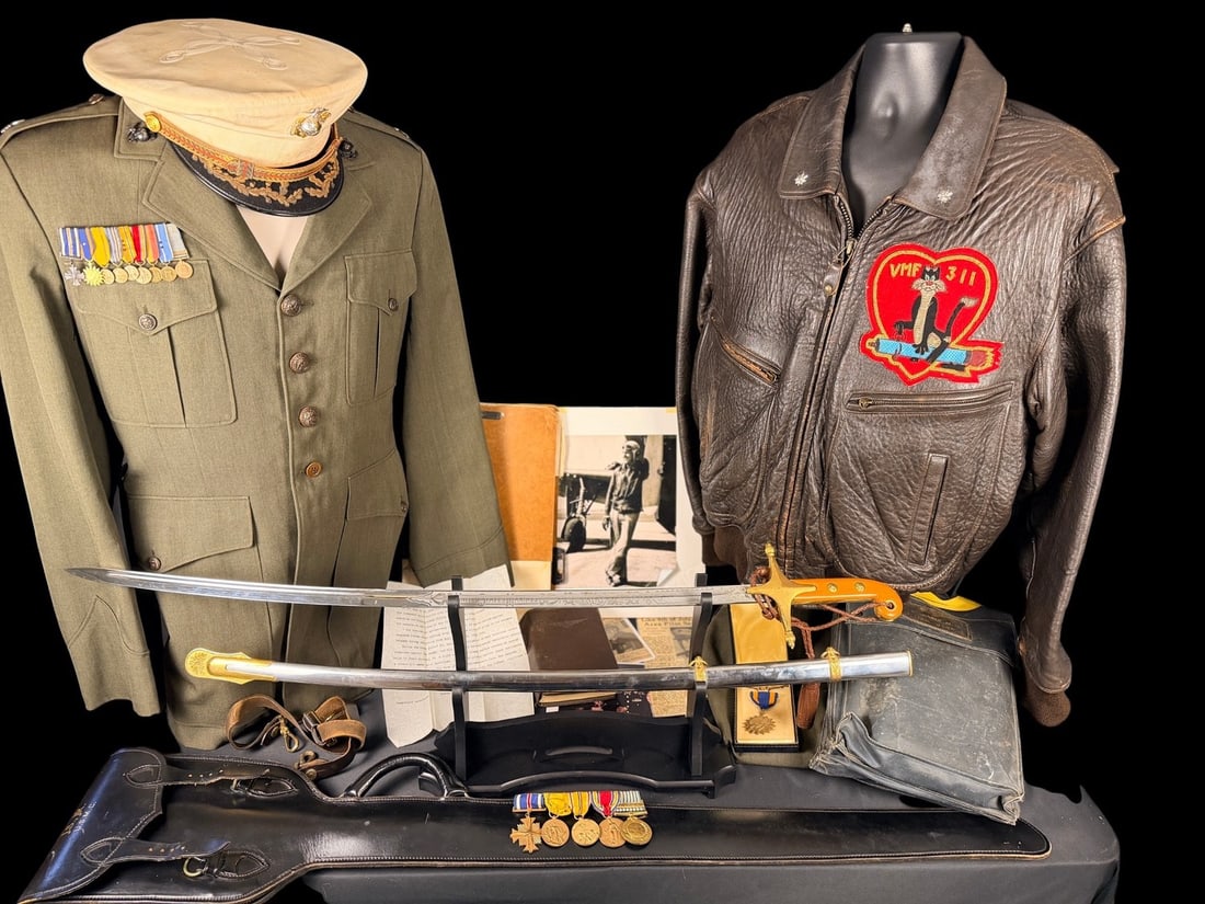 WWII - Korea Cactus Air Force Pilots Grouping - Flew with Ted Williams (1 of 14)