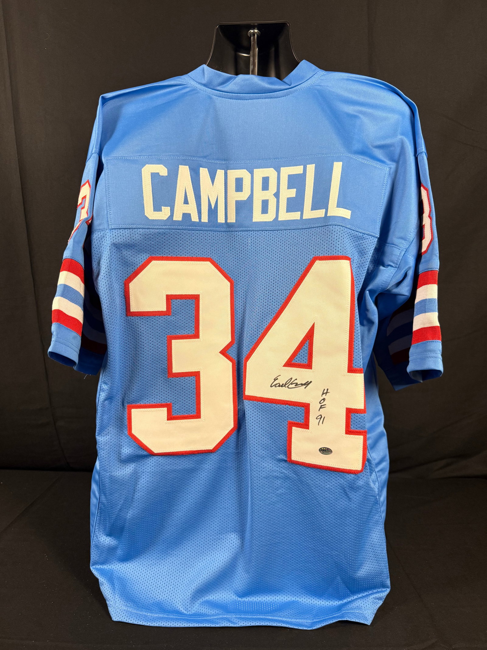 Earl Campbell Signed Houston Oilers Jersey (1 of 3)
